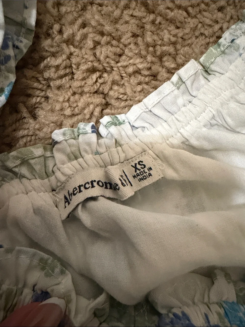 Abercrombie & Fitch Blue Floral Dress in Size XS